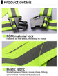 Reflective security Vest, Adjustable Reflector Gear Strap for Running and Cycling