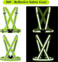 10 Pack Reflective Vests, Adjustable High Visibility security Gear for Men, Women & Babies