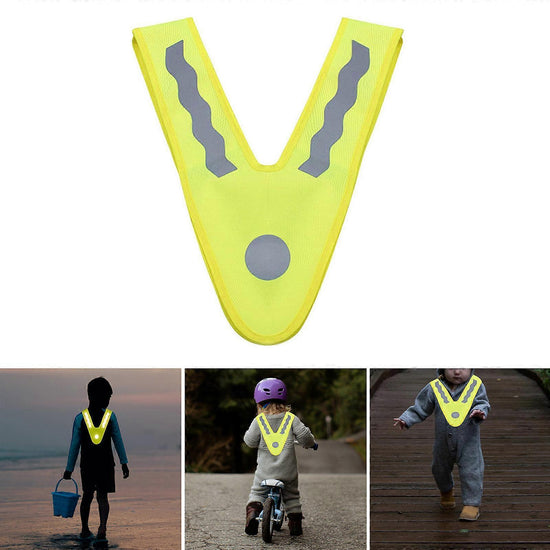 Babies Reflective Vest, High Visibility Adjustable security Gear for Running or Riding
