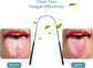 4PCS Stainless Steel Tongue Scrapers, Metal Oral Cleaner for Bad Breath - Family Pack