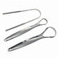 3PCS Stainless Tongue Scrapers, Oral Care Tool for Fresh Breath & Bad Breath Prevention