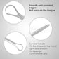 3PCS Stainless Tongue Scrapers, Oral Care Tool for Fresh Breath & Bad Breath Prevention