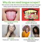 Tongue Scraper Cleaner, Stainless Steel Tongue Cleaner for Adults & Babies