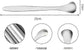 3PCS Practical Stainless Tongue Scrapers, Metal Tongue Cleaner for Oral Hygiene
