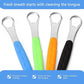 4PCS Stainless Steel Tongue Scrapers for Adults & Babies - Metal Tongue Cleaner for Bad Breath