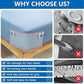 Bed Sheet Holder Clips for Thin Sheets, Grey, Secure Fit Fasteners