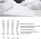 4PCS Bed Sheet Holder Straps, 3-Way Fasteners, Easy to Install