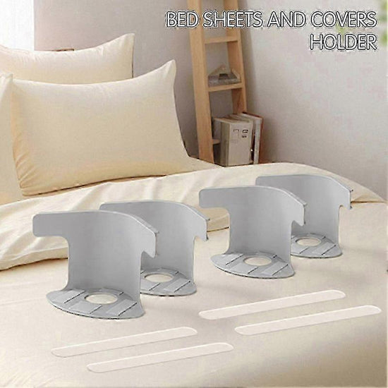 4-Pack No-Slip Bed Sheet Holders, Corner Grippers for Secure Fit