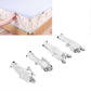 4PCS Bed Sheet Holder Straps, Elastic Fasteners for Mattress & Blankets