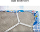 6-Way White Adjustable Bed Sheet Holder Straps, Fit Twin/Full/Queen/King