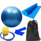 5pcs Purple Yoga Training Set with Fitness Ball & Bands