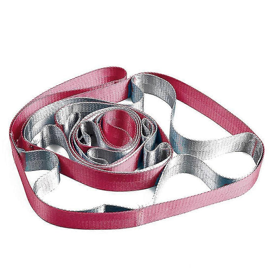 Multi-Loop Nonelastic Yoga Strap for Therapy & Pilates
