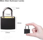2pcs Mini Luggage Lock with Key - Travel Suitcase Locker Padlock (Black)