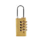 4-Dial Luggage Padlock - Outdoor Travel Lock for Backpack/Suitcase (5.7x2.2x1cm)