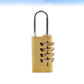 4-Dial Luggage Padlock - Outdoor Travel Lock for Backpack/Suitcase (5.7x2.2x1cm)