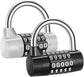 2pcs 5-Digit Combo Padlock - High Security Luggage Locks