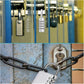 4-Digit Zinc Alloy Combo Padlock - Silver Travel Luggage Lock