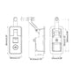 Compression Lock with Keys - Suitcase, Trailer, Caravan, Canopy Use