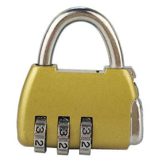 3-Digit Zinc Alloy Combo Lock - Heavy Duty Luggage Padlock