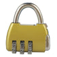 3-Digit Zinc Alloy Combo Lock - Heavy Duty Luggage Padlock
