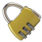 3-Digit Zinc Alloy Combo Lock - Heavy Duty Luggage Padlock
