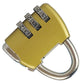 3-Digit Zinc Alloy Combo Lock - Heavy Duty Luggage Padlock