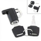 Motorcycle Helmet Lock - Universal Black B-Type with Key
