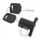 Motorcycle Helmet Lock - Universal Black B-Type with Key