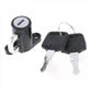 Motorcycle Helmet Lock - Universal Black B-Type with Key