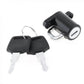 Motorcycle Helmet Lock - Universal Black B-Type with Key