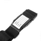2-Pack Black Luggage Strap with Lock - Adjustable Travel Belt Set