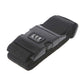 2-Pack Black Luggage Strap with Lock - Adjustable Travel Belt Set