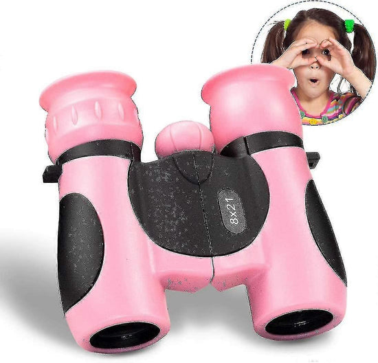 Pink Binoculars for Babies Compact Lightweight Outdoor Viewing Toy
