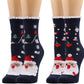 Christmas Socks for Women Wool Mid-Calf Socks Autumn Winter Holiday Warm Socks