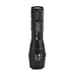 L2 Rechargeable Zoom Flashlight Telescopic LED Torch for Camping & Hiking