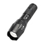 L2 Rechargeable Zoom Flashlight Telescopic LED Torch for Camping & Hiking
