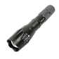 L2 Rechargeable Zoom Flashlight Telescopic LED Torch for Camping & Hiking
