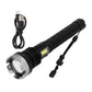 Super Bright Zoomable Flashlight USB Rechargeable Waterproof Aluminum Outdoor Torch