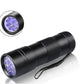 12 LED UV Flashlight Purple Ultraviolet Torch for Detection or Cleaning Use