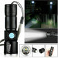 Rechargeable Aluminum LED Scuba Flashlight Waterproof Torch for Hiking & Diving