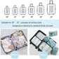 Packing Cubes for Suitcase Waterproof Travel Organizer Bags Set