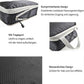 3pcs Compression Packing Cubes Suitcase Organiser Luggage Storage Bags - Black