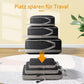 3pcs Compression Packing Cubes Suitcase Organiser Luggage Storage Bags - Black