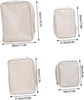 4pcs Extra Large Compression Packing Cubes Hanging Travel Organiser Bags - Polyester