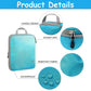 4pcs Compression Packing Cubes with Zipper Travel Luggage Organizer Set