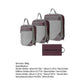 4pcs Extensible Compression Packing Cubes Suitcase Organizer for Travel