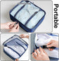 7pcs Clothes Packing Cubes Bag Set for Suitcase Storage and Organization