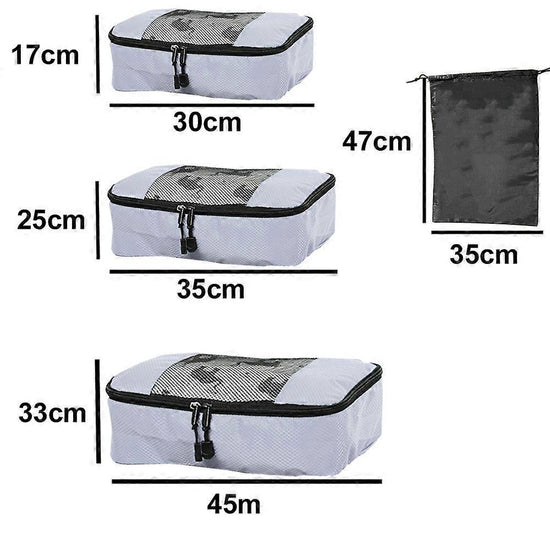 5pcs Travel Packing Cubes Luggage Organizer Set for Suitcases and Bags
