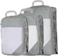 3pcs Compression Packing Cubes Lightweight Suitcase Luggage Organizers