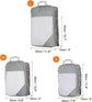 3pcs Compression Packing Cubes Lightweight Suitcase Luggage Organizers